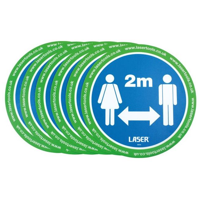 Laser Laser Tools Floor Sticker 2m Distancing 6pc 8054 Laser - Dynamic Drive