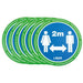 Laser Laser Tools Floor Sticker 2m Distancing 6pc 8054 Laser - Dynamic Drive