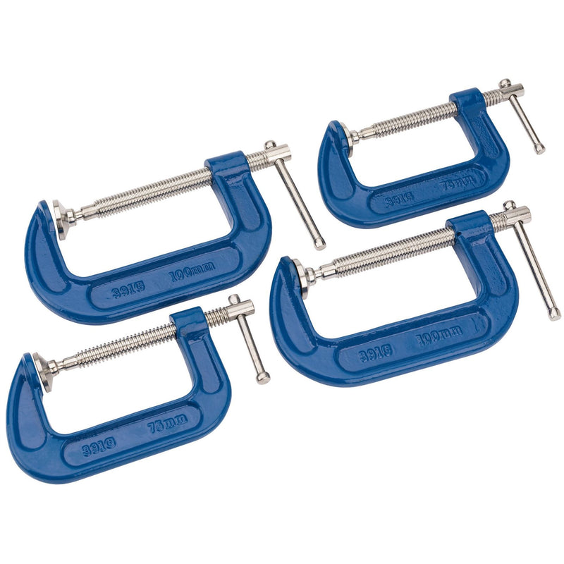 Draper C Clamp Set (4 Piece) 38368 Draper - Dynamic Drive