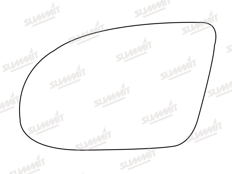 Summit Stick-On Standard Mirror Glass fits Vauxhall Tigra LHS Summit - Dynamic Drive
