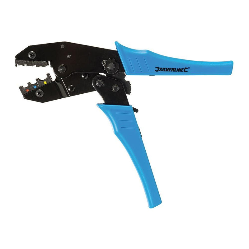 Silverline Ratchet Crimping Tool 220mm Silverline - Dynamic Drive