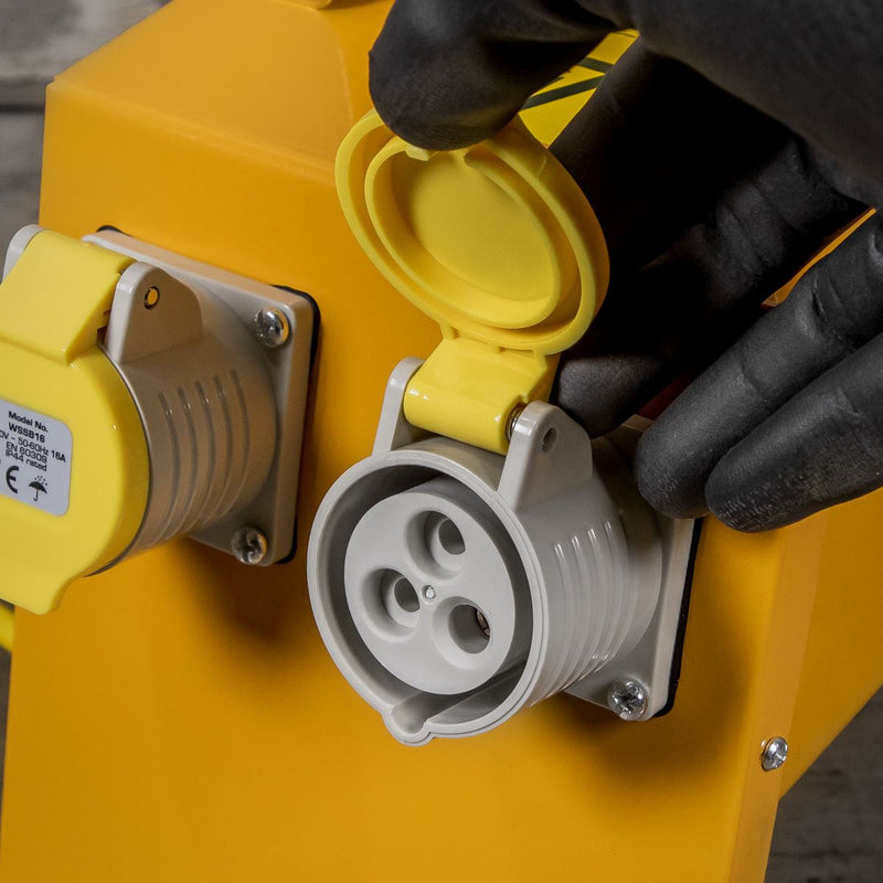 Sealey CEE 4-Way Splitter Box 1.5mm Cable 16A Plug WSSB16 Sealey - Dynamic Drive