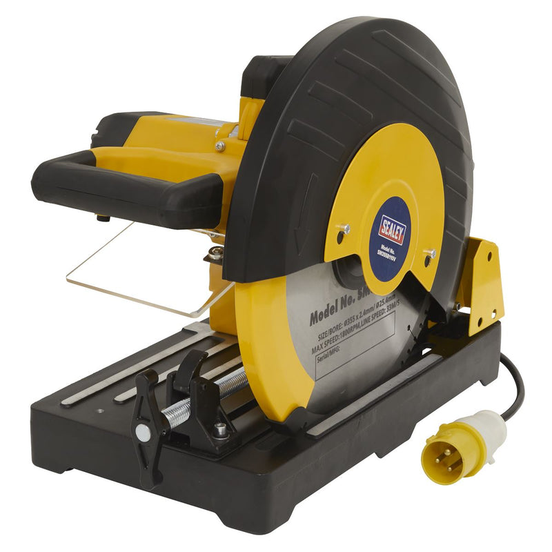 Sealey Cut-Off Machine355mm 110V with Blade SM355B110V Sealey - Dynamic Drive