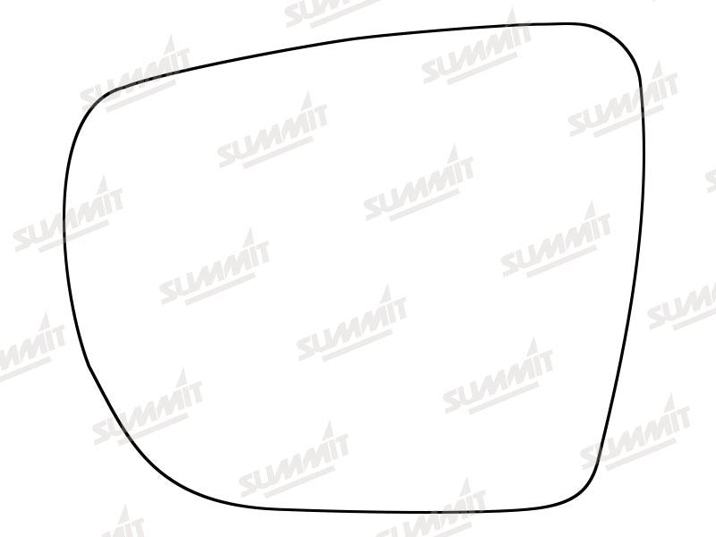 Summit Stick-On Standard Mirror Glass fits Hyundai iX35 12 on LHS Summit - Dynamic Drive