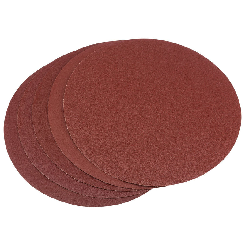 Draper Assorted Self-Adhesive Aluminium Oxide Sanding Discs, 200mm (Pack of 5) Draper - Dynamic Drive