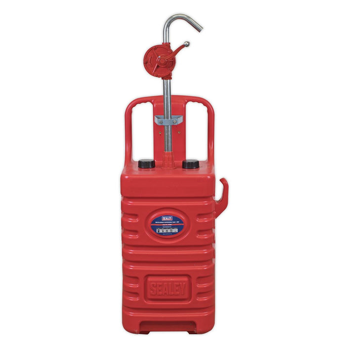 Sealey Mobile Dispensing Tank 55L with Oil Rotary Pump Red DT55RCOMBO1 Sealey - Dynamic Drive