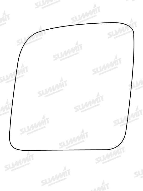 Summit Stick-On Commercial Mirror Glass fits Ford Transit Connect LHS Summit - Dynamic Drive