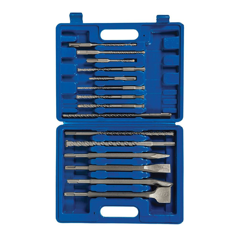 Silverline SDS Plus Masonry Drill & Steel Set 15pce 15pce Silverline - Dynamic Drive
