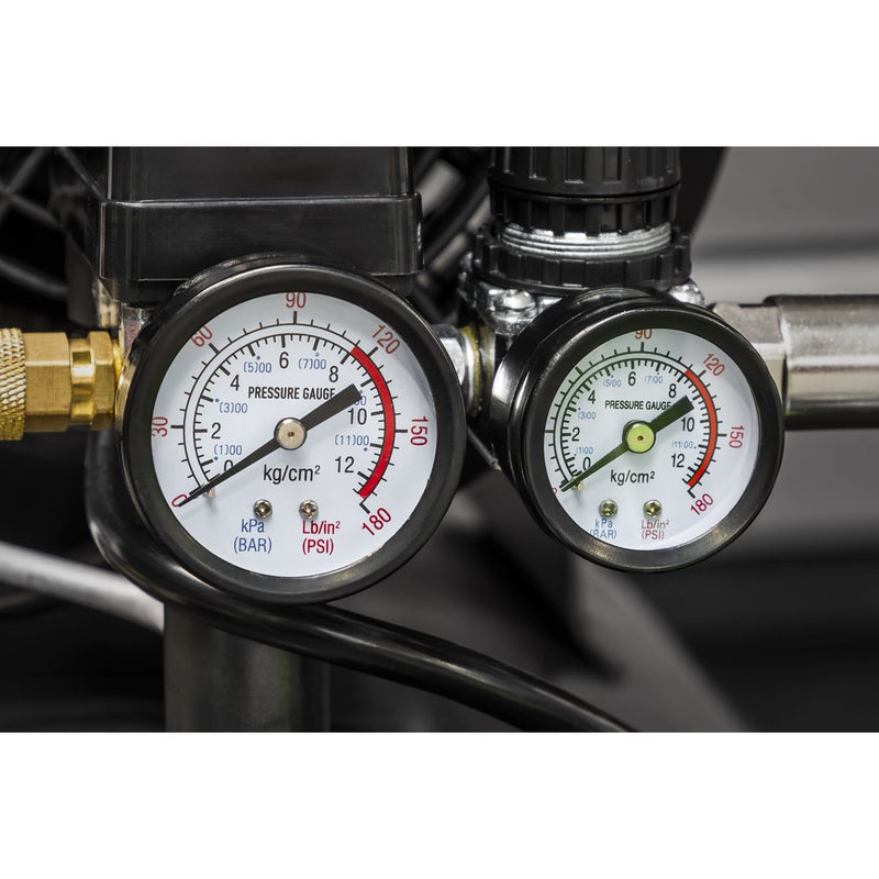 Sealey 100L Direct Drive V-Twin Air Compressor 3hp with Air Accessory Kit Sealey - Dynamic Drive