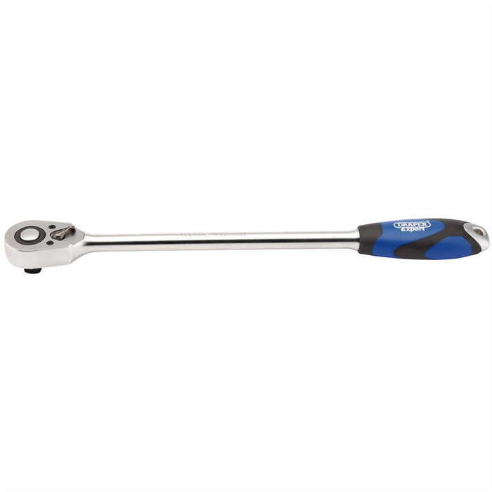 Draper Extra Long Reversible Quick Release Soft Grip Ratchet, 1/2" Sq. Dr., 48 T Draper - Dynamic Drive
