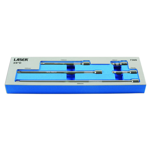 Laser Extension Bar Set 3/8"D 5pc 7369 Laser - Dynamic Drive