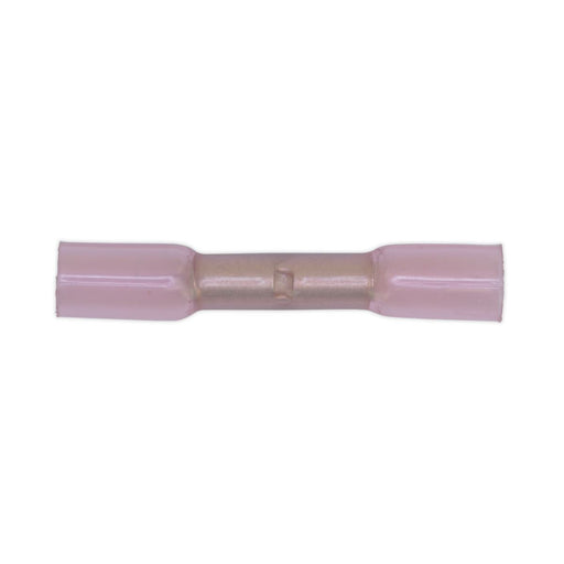 Sealey Heat Shrink Butt Connector Terminal 4.8mm Red Pack of 50 RTSB50 Sealey  - Dynamic Drive