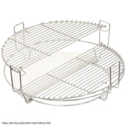 Dellonda Halfmoon Ceramic Heat Deflector Plates for Kamado BBQs 15"(38cm) 2pc Dellonda - Dynamic Drive