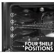 Baridi Integrated Fan-Assisted Electric Oven 60cm 55L Capacity - Black Baridi - Dynamic Drive