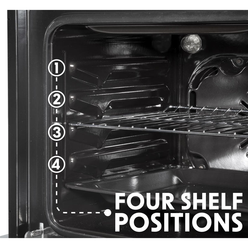Baridi Integrated Fan-Assisted Electric Oven 60cm 55L Capacity - Black Baridi - Dynamic Drive