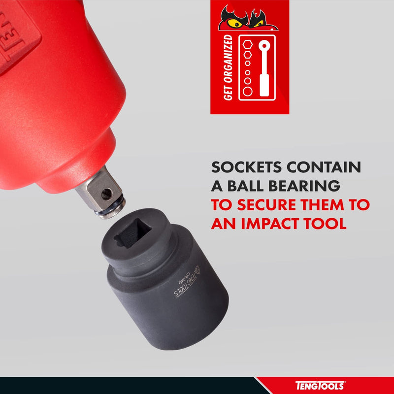Teng Tools 1/2" Impact Socket ANSI Metric 16mm Teng Tools - Dynamic Drive