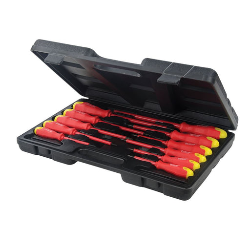 Silverline Screwdriver Set Slotted Phillips Electrician Insulated Soft Grip 11pc Silverline  - Dynamic Drive