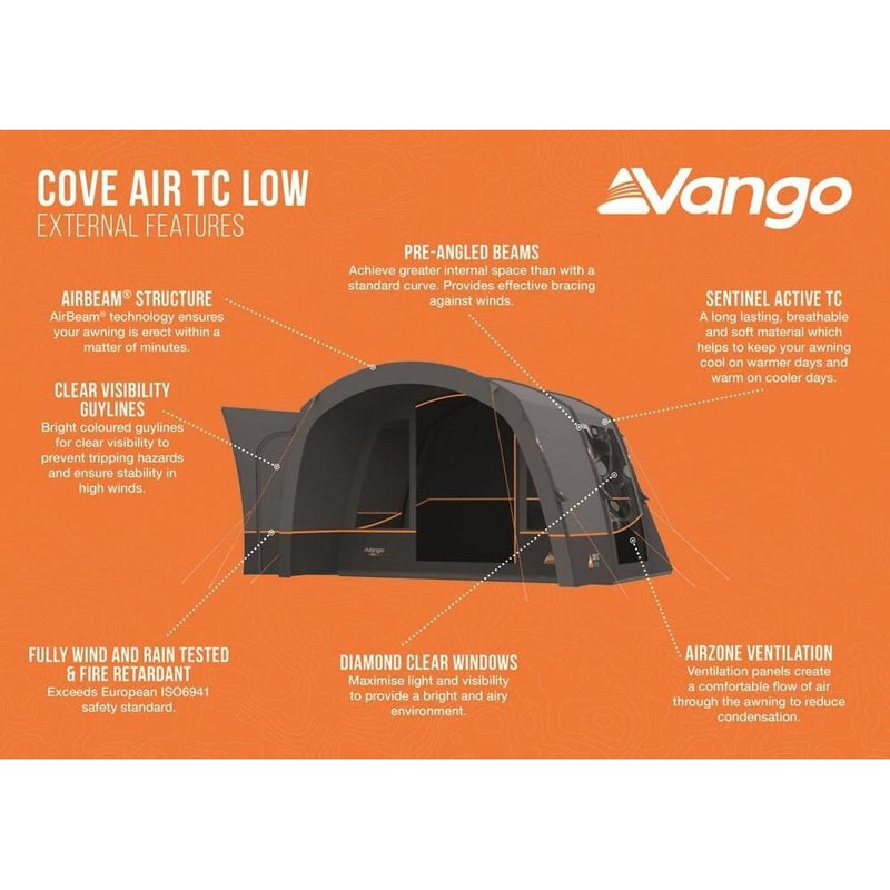 Vango Cove Air TC Low Drive Away Awning (180 - 210cm) Campervan Vango - Dynamic Drive