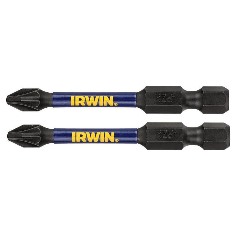 Irwin® Impact Pro Performance Screwdriver Bits PZ3 57mm (Pack 2) IRWIN® - Dynamic Drive