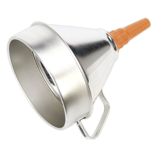 Sealey Funnel Metal with Filter 200mm FM20 Sealey  - Dynamic Drive