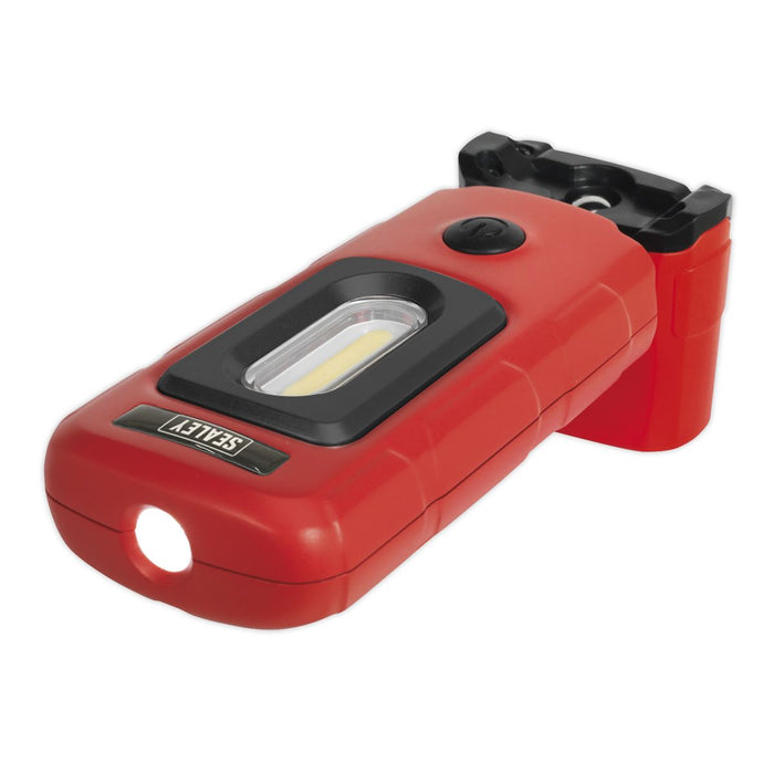 Sealey Rechargeable LED Inspection Lamp 360 COB Work Light Super Bright Red Sealey  - Dynamic Drive