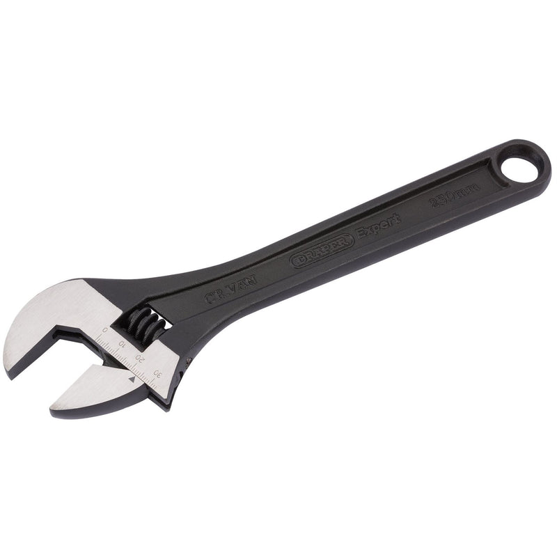 Draper Crescent-Type Adjustable Wrench with Phosphate Finish, 250mm 52681 Draper - Dynamic Drive