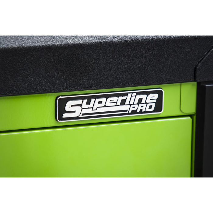 Superline PRO Push-To-Open Topchest & Rollcab Combination 11 Drawer - Green Superline Pro - Dynamic Drive