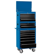 Draper Combination Roller Cabinet and Tool Chest, 15 Drawer, 26", Blue 04593 Draper - Dynamic Drive
