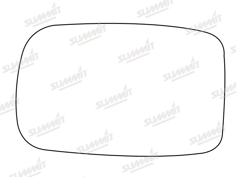 Summit Stick-On Standard Mirror Glass fits Skoda Felicia RHS Summit - Dynamic Drive