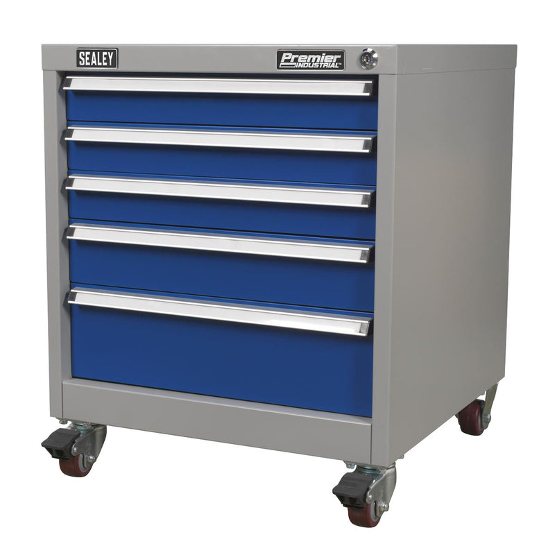 Sealey Mobile Industrial Cabinet 5 Drawer API5657B Sealey - Dynamic Drive
