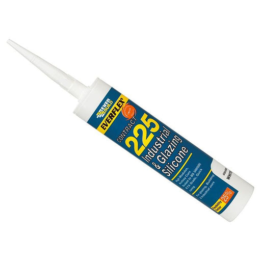 Everbuild Sika Everflex® 225 Industrial & Glazing Silicone Brushed Steel 295ml Everbuild Sika - Dynamic Drive