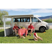 Fiamma F35 Pro Awning 250 Titanium Case Royal Grey Fabric Campervan Caravan Fiamma  - Dynamic Drive