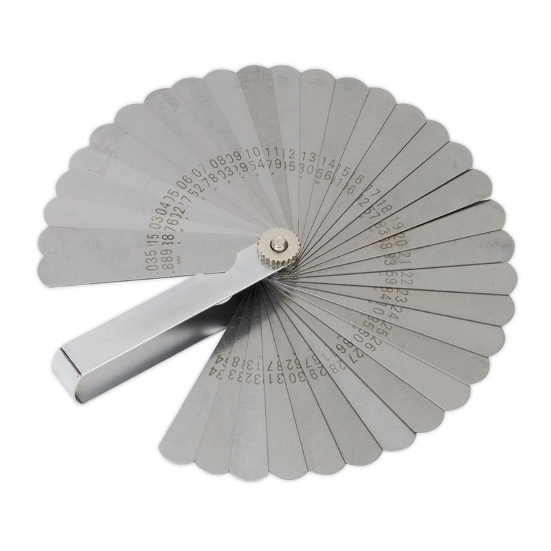 Sealey Feeler Gauge 35 Blade Dual Marked VS512 Sealey - Dynamic Drive