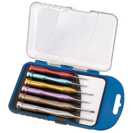 Draper Expert Precision Screwdriver Set, 3 x Plain Slot, 3 x Cross Slot (6 Piece Draper - Dynamic Drive
