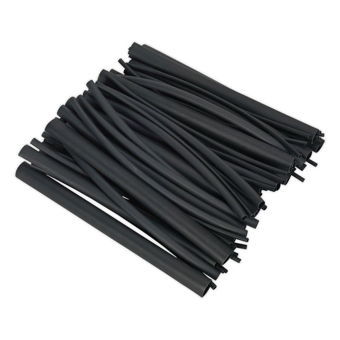 Sealey Heat Shrink Tubing Assortment 72pc Blk Adhesive Lined 200mm HSTAL72B Sealey  - Dynamic Drive