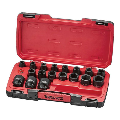 Teng Tools MECCA PRO 1/2" Impact Socket Set DIN 22 Pieces Teng Tools - Dynamic Drive