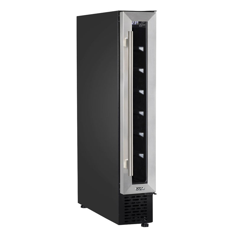 Baridi Extra-Slim 7 Bottle Wine Fridge & Cooler 15cm - Stainless Steel Baridi - Dynamic Drive