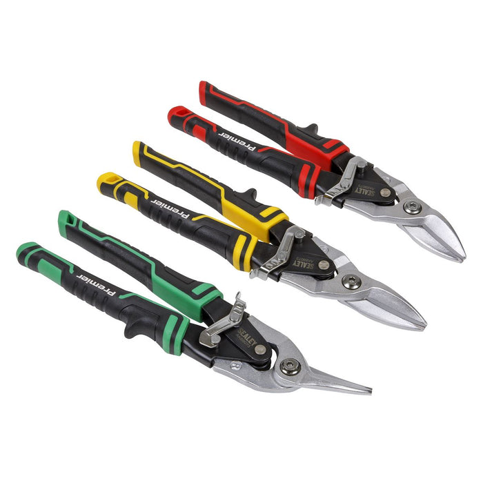 Sealey High Leverage Aviation Tin Snip Set 3pc AK69073 Sealey - Dynamic Drive