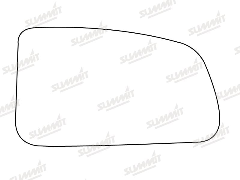 Summit Stick-On Standard Mirror Glass fits Kia Rio Wagon 05 on RHS Summit - Dynamic Drive