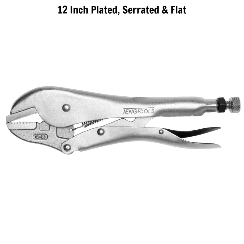 Teng Tools Flat Jaw Power Grip Plier 300mm Teng Tools - Dynamic Drive