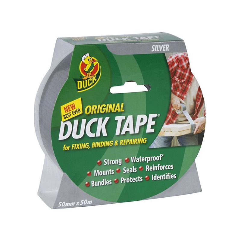 Shurtape Duck Tape® Original 50mm x 50m Silver Shurtape - Dynamic Drive