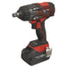 Sealey 1/2"Sq Drive Cordless Brushless Impact Wrench 18V 4Ah CP650LI Sealey - Dynamic Drive