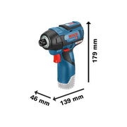 Bosch GDR 12V-110 Professional 1/4in Impact Driver 12V Bare Unit Bosch - Dynamic Drive