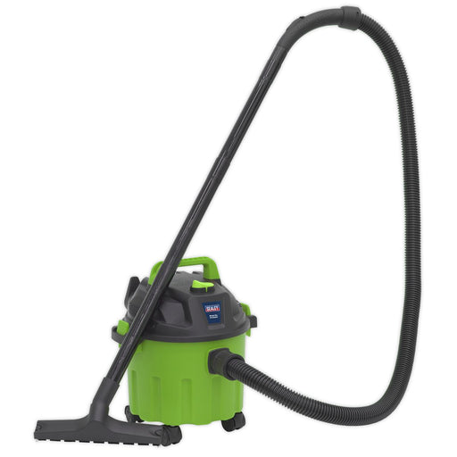 Sealey Vacuum Cleaner Wet & Dry 10ltr 1000W/230V - Hi-Vis Green PC102HV Sealey  - Dynamic Drive