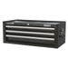 Sealey Mid-Box 3 Drawer with Ball-Bearing Slides Black AP33339B Sealey - Dynamic Drive