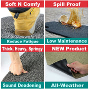 Nicoman Grey Spaghetti Mat 40X60 6040RWGREY Nicoman - Dynamic Drive