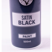 2 X Autotek Satin Black Paint Spray Aerosol 500Ml High Coverage Satin Black Autotek - Dynamic Drive