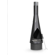 Dellonda Outdoor Chiminea Fireplace Fire Pit Heater Durable Black Steel Dellonda - Dynamic Drive