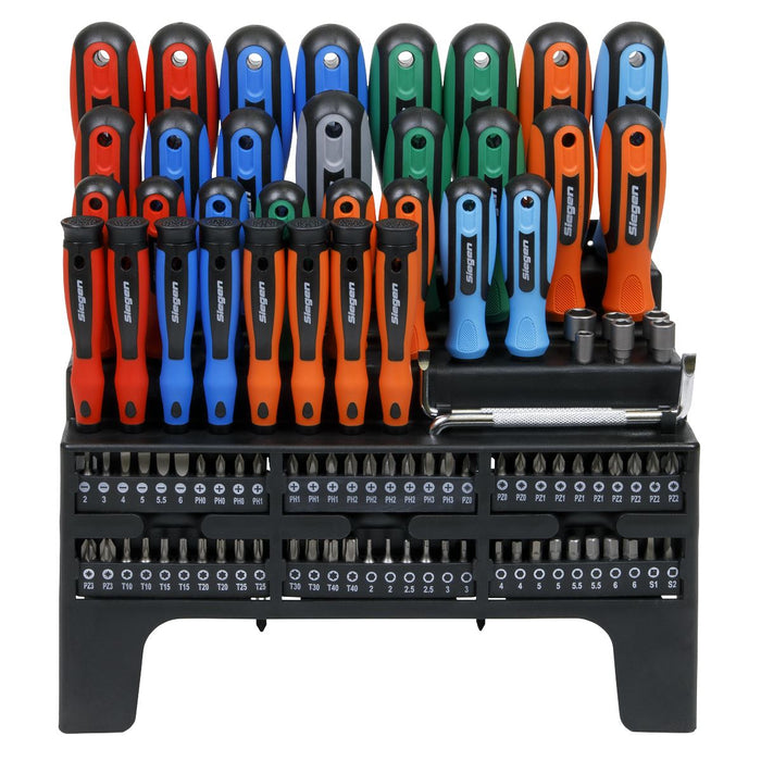 Siegen Siegen Screwdriver, Bit & Nut Driver Set 100pc S01248 Siegen - Dynamic Drive