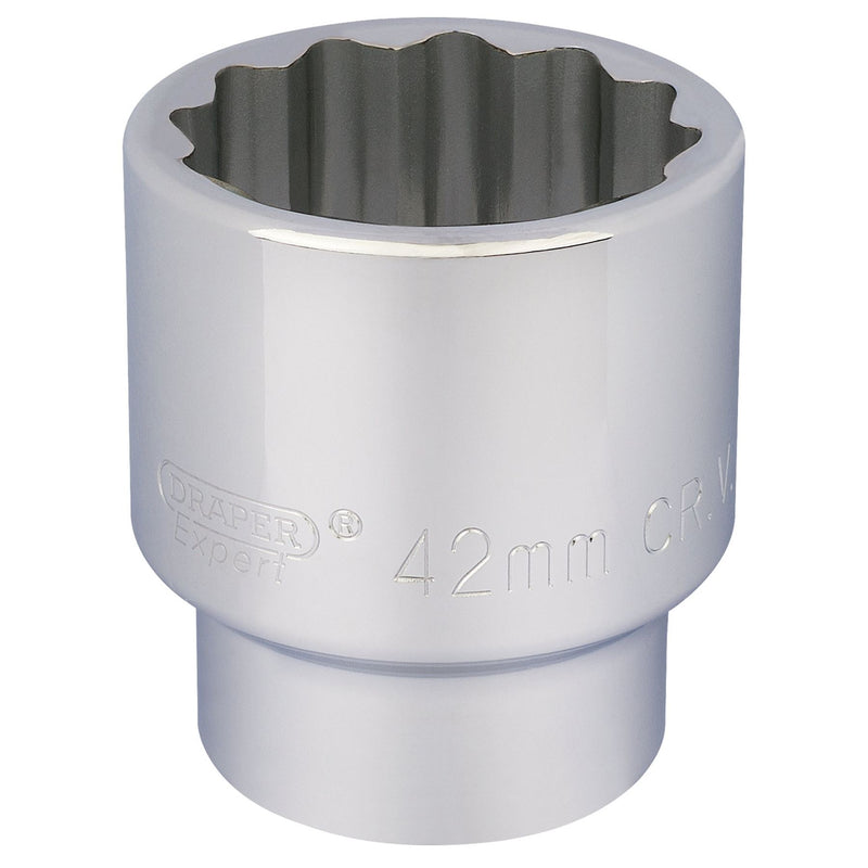 Draper 12 Point Socket, 3/4" Sq. Dr., 42mm 16705 Draper - Dynamic Drive